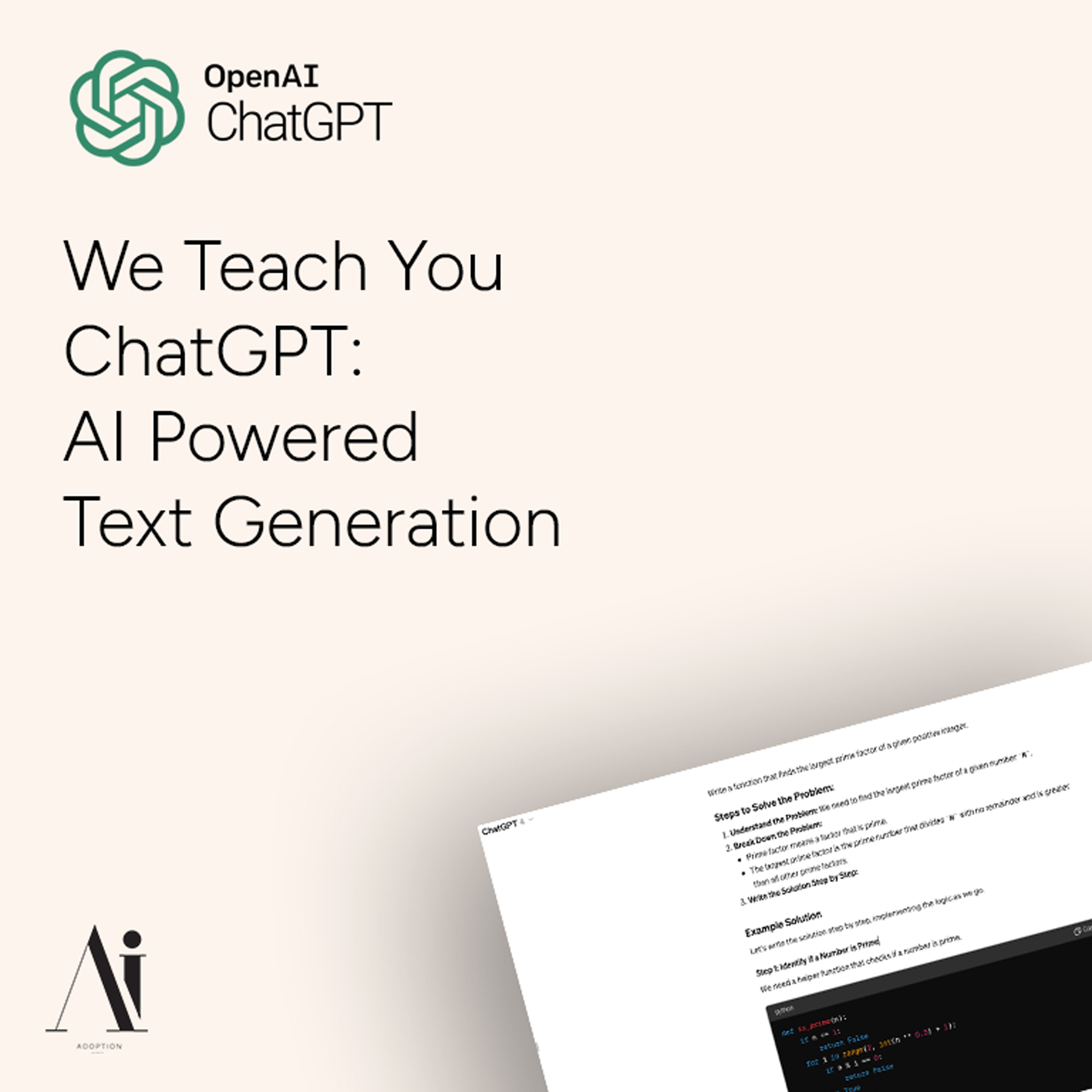 We Teach You ChatGPT: AI Powered Text Generation