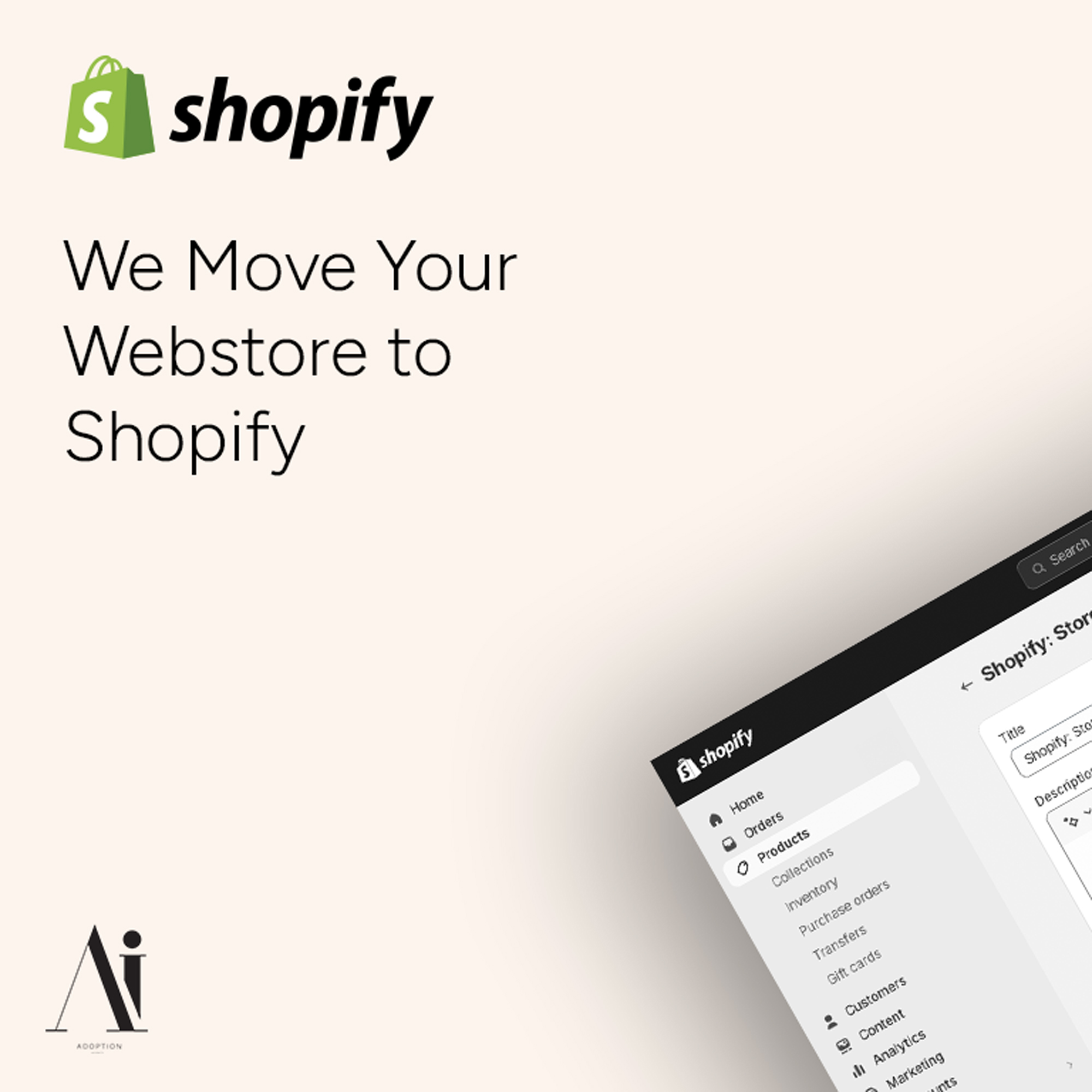 We Move Your Webstore to Shopify